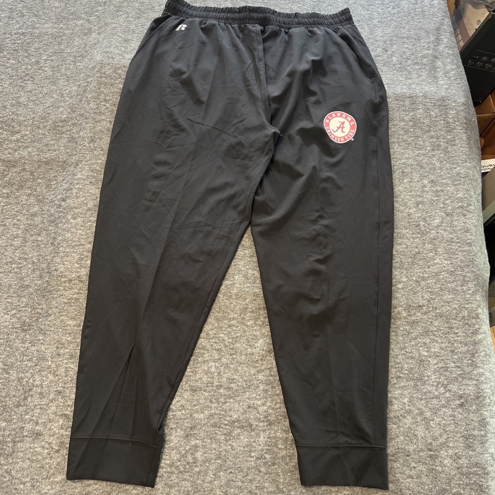 Russell Track Basketball Warm up Pants XLarge Men‎ Black Alabama Crimson Tide